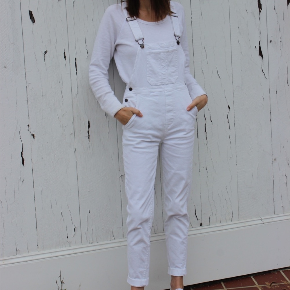 French Connection White Overalls